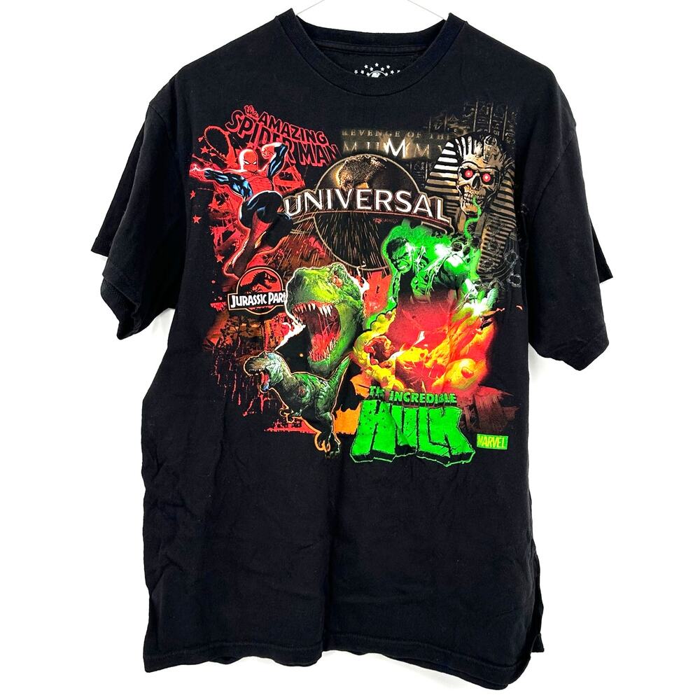 Universal Studios Size Large Unisex Short Sleeve T-Shirt Theme Park Graphic Tee